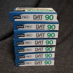 Lot of 7 Sealed TDK Pro Digital Audio Tape DA-R90 90 Minute DA-RPRO90AX